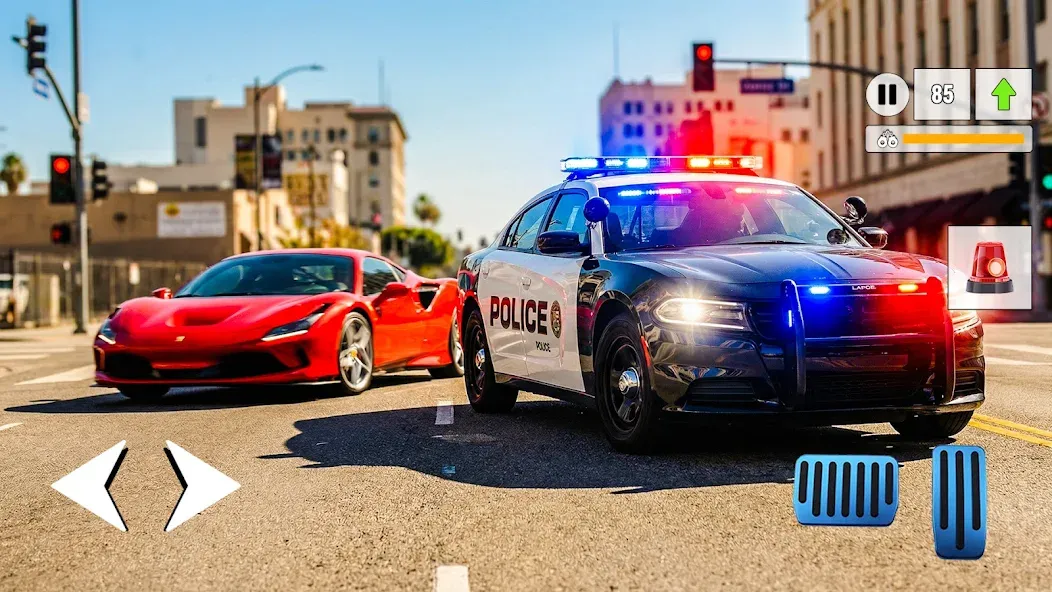 Police Car Escape Cop Chase 3D screenshot 3