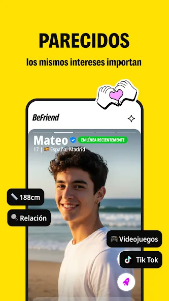 BeFriend - Nuevos amigos screenshot 4