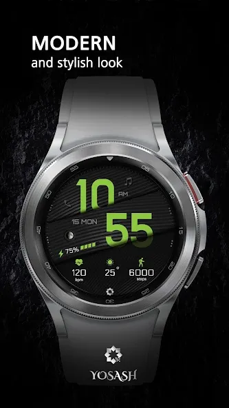 A395 Minimal Wear OS Face screenshot 2