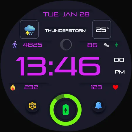 Lucina Digital Watch Face screenshot 39