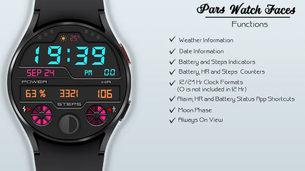Modern Digital Watch Face screenshot 5
