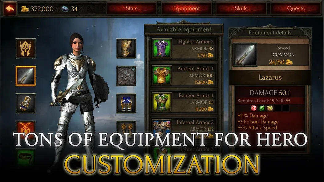 Arcane Quest Legends Offline screenshot 4