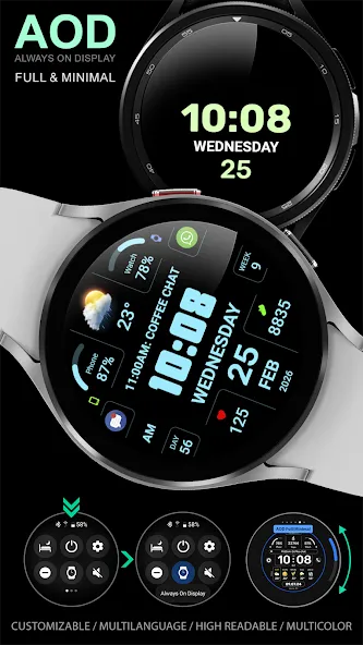 WFP 346 Digital watch face screenshot 8