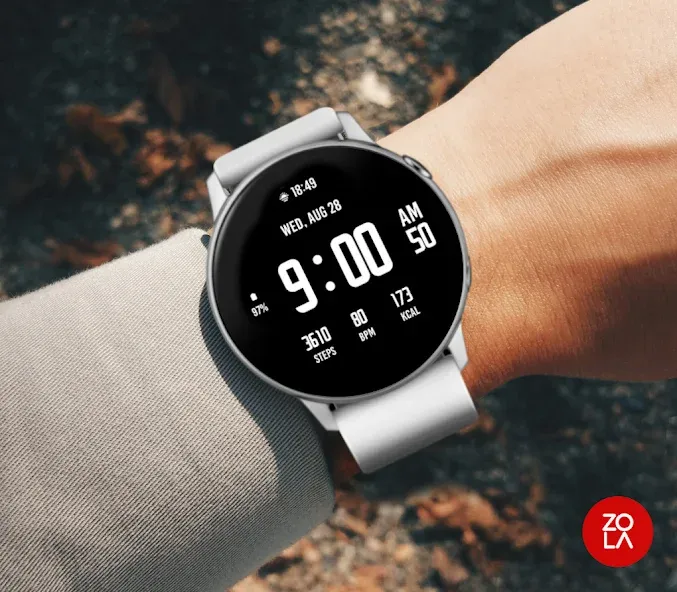 Active Black Watch Face screenshot 3