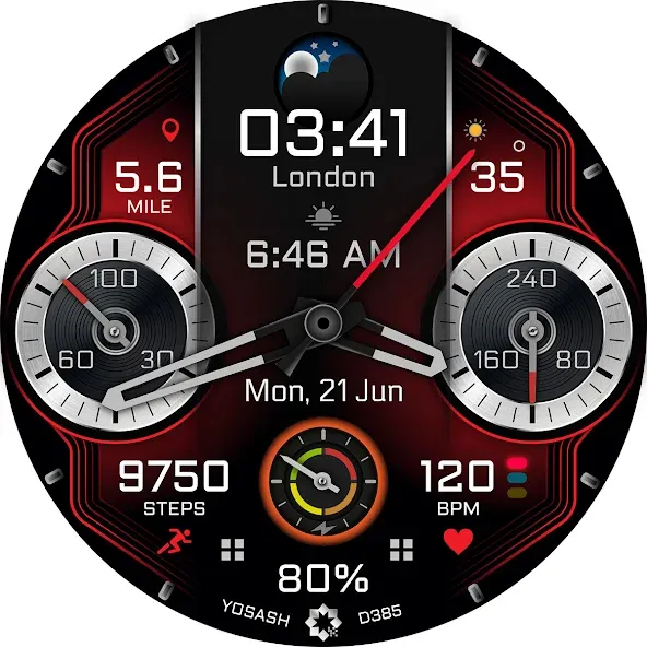 D385 Analog Watch face screenshot 28
