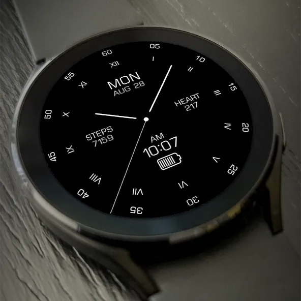 Key095 Analog Gold Watch Face screenshot 2