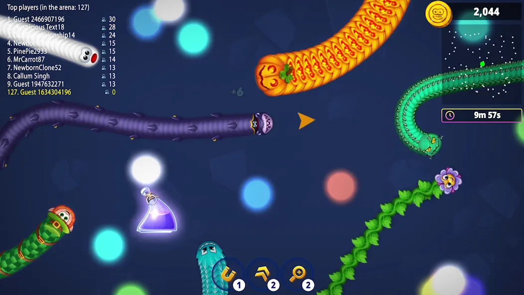 Worms Zone .io - Hungry Snake screenshot 3
