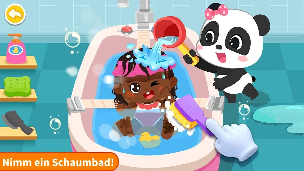 Panda Spiel: Babygirl Pflege screenshot 3