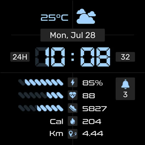Watch face CNW-44 screenshot 8