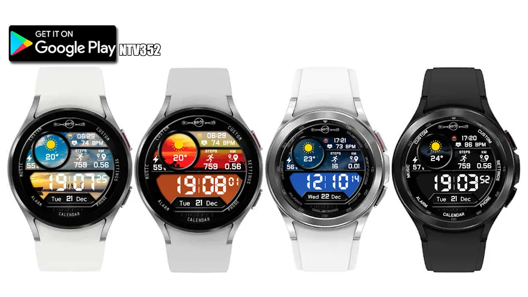 NTV352 - Digital Pro watchface screenshot 16