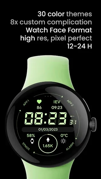 Marine Digital: Watch face screenshot 2