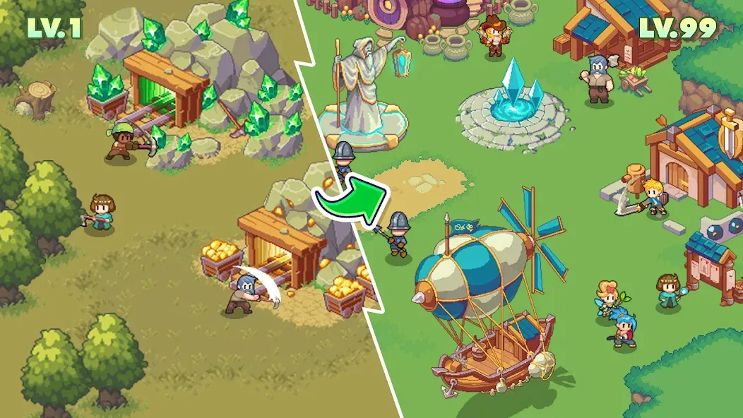Guardian War: RPG Pixel Hero screenshot 5