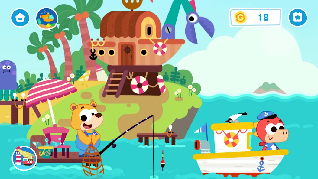 Baby Boat Fishing Games for 2+ screenshot 2