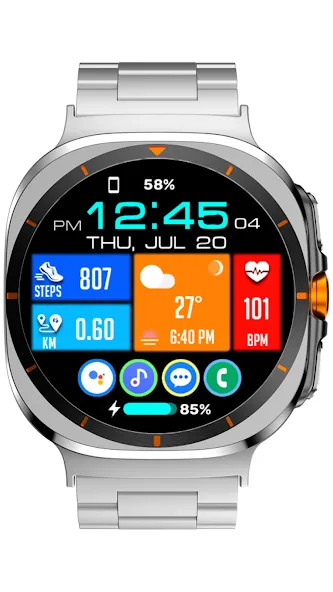 Tiles Window Watch Face NTV556 screenshot 1