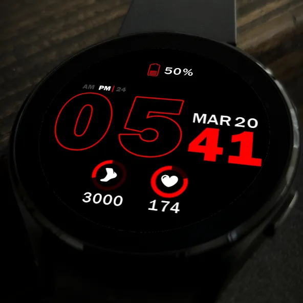 Key035 Digital Watch Face screenshot 7