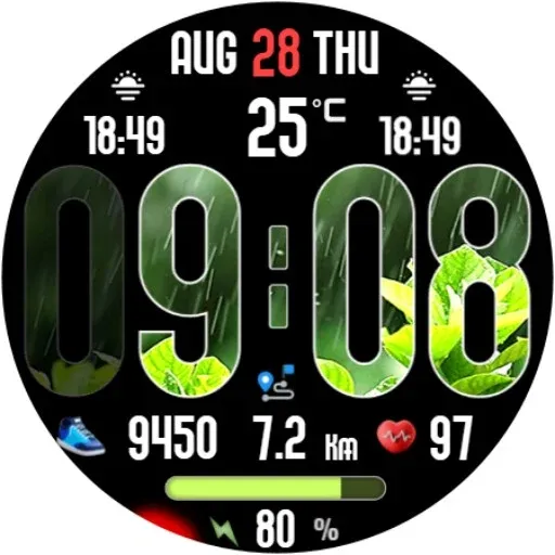 Animated Weather Digital Clock screenshot 19