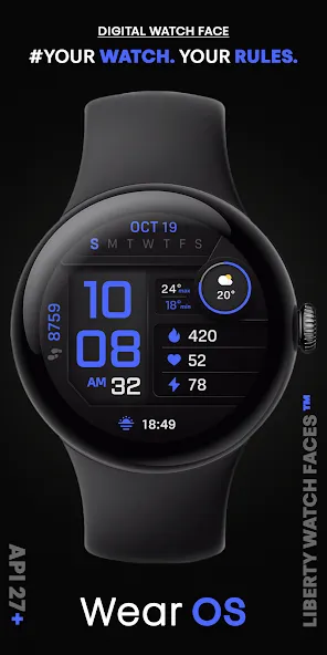 PIXEL INSTINCT 3 Watch Face screenshot 1