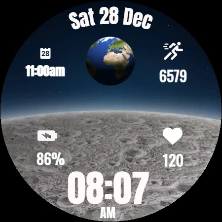 Earthrise Watch Face screenshot 37