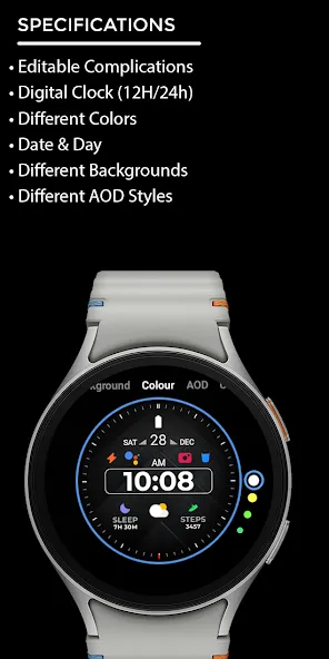 Night ver 58 - watch face screenshot 4