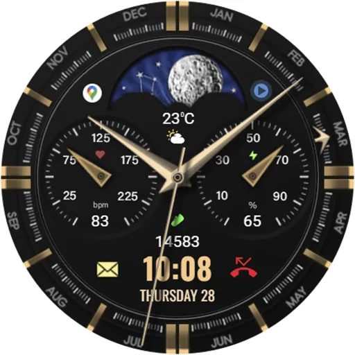 WFP 309 Elegant watch face screenshot 44