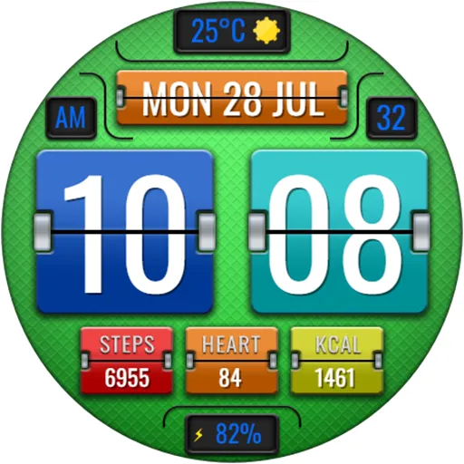 DIGI FLIPNOUR CTS35 Watch face screenshot 22