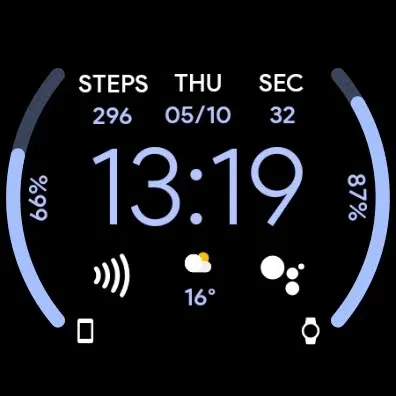 JHW Digital Info: Watch face screenshot 8