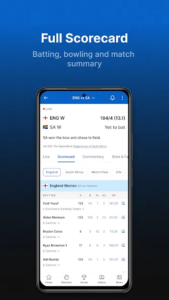 ESPNcricinfo - Live Cricket screenshot 3