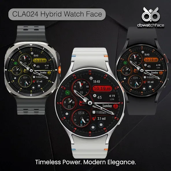 CLA024 Hybrid Watch Face screenshot 9