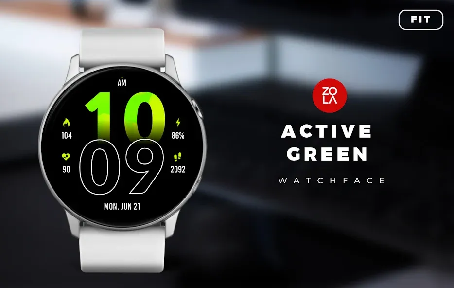 Active Green Fit Watch Face screenshot 1