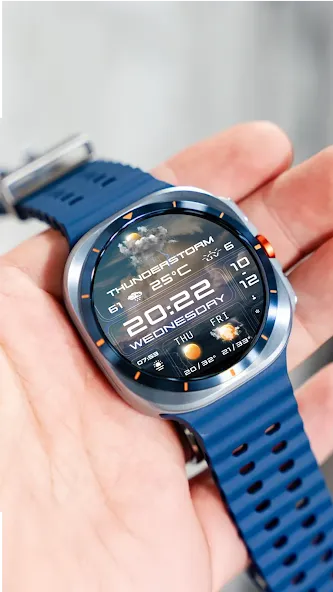 N-SPORT 758 Watch Face Wear OS screenshot 1