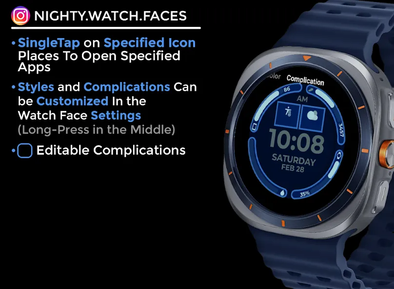 Night Core 02 Digital Watch screenshot 6