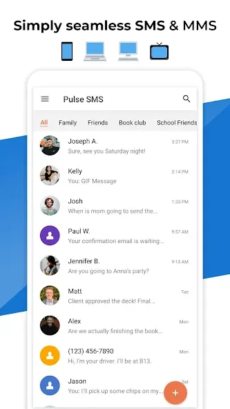 Pulse SMS (Phone/Tablet/Web) screenshot 1