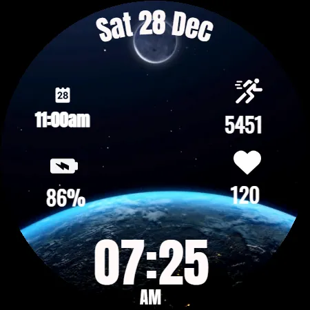 Animated Moonfall Watch Face screenshot 38