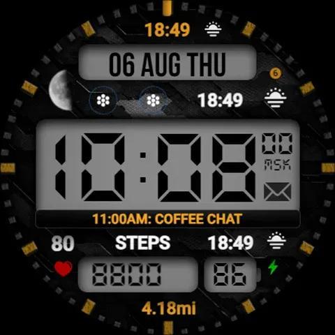 WIN Tactical LCD Digital Face screenshot 45