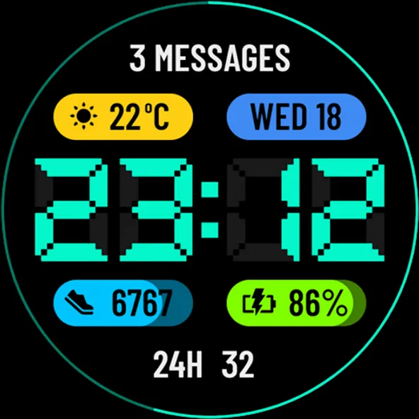 Watch face CNW0032 screenshot 7