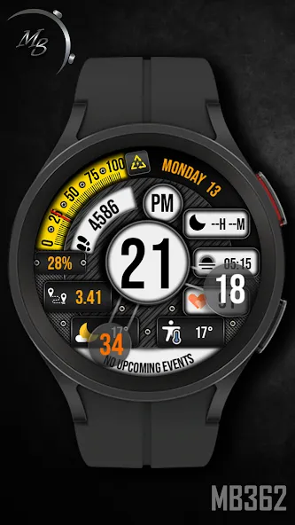 Hybrid Watch Face MB362 screenshot 2