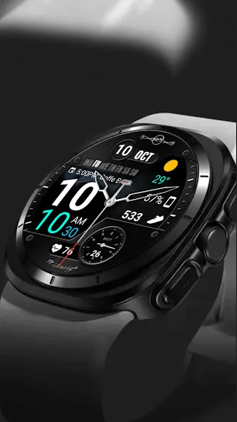 WearOS Hybird WatchFace NTV567 screenshot 4