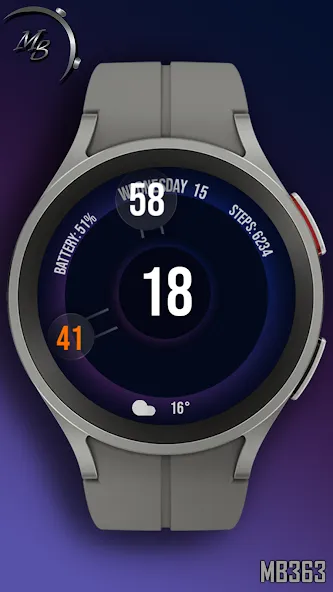 Minimal Watch Face MB363 screenshot 6