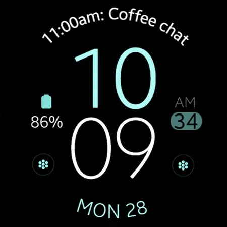 Simple Purple watch face screenshot 9