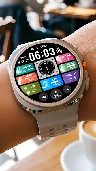 Small Clock Widget ZKin Watch screenshot 1