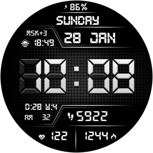 DIGI SARUMI URX74 Watch face screenshot 13