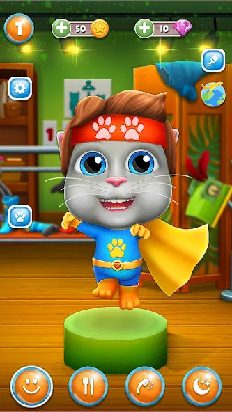虚拟宠物鲍勃 - 搞笑猫咪 screenshot 1