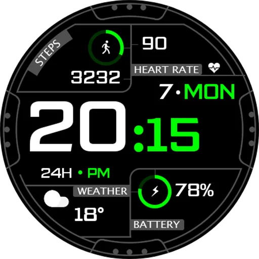 Digital Wuxysyp Watch face screenshot 16