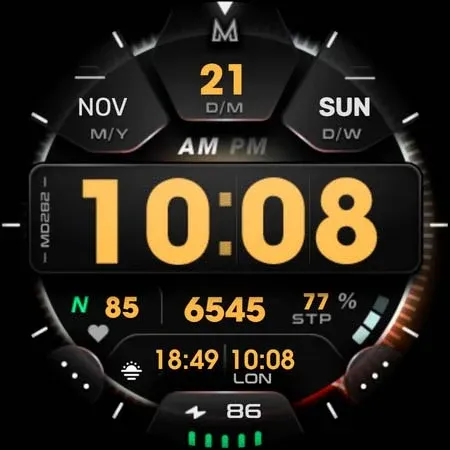 MD282 3D Digital watch face screenshot 13