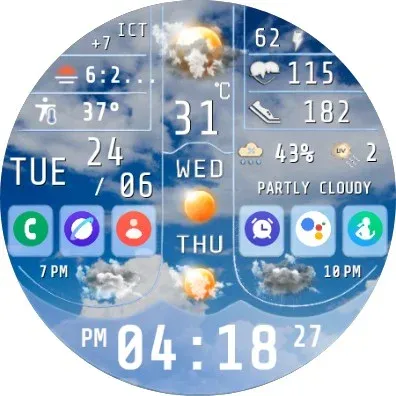 N-SPORT754 Weather Dial Watch screenshot 9