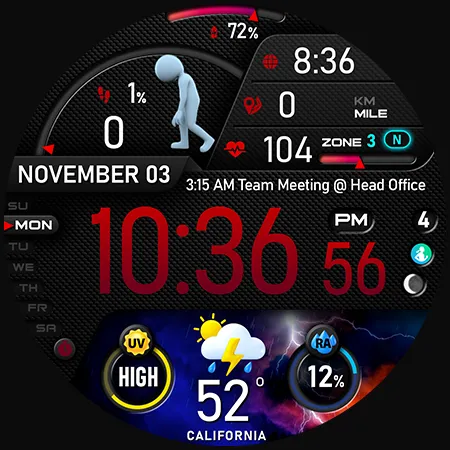 PER23 Platinum Watch Face screenshot 43