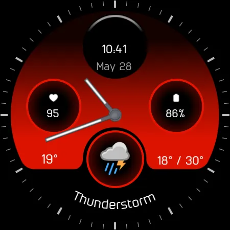 Analog watchface A4 screenshot 21