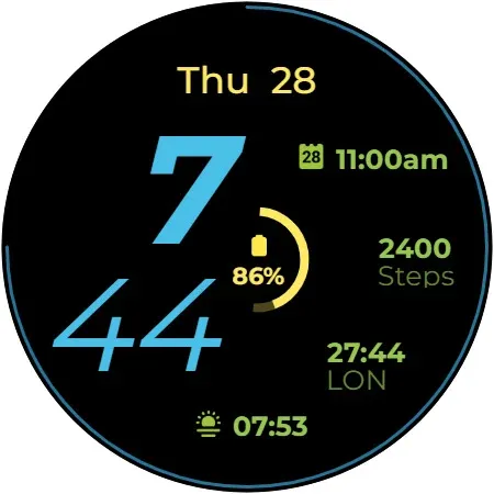 Swoop D Watch Face screenshot 11