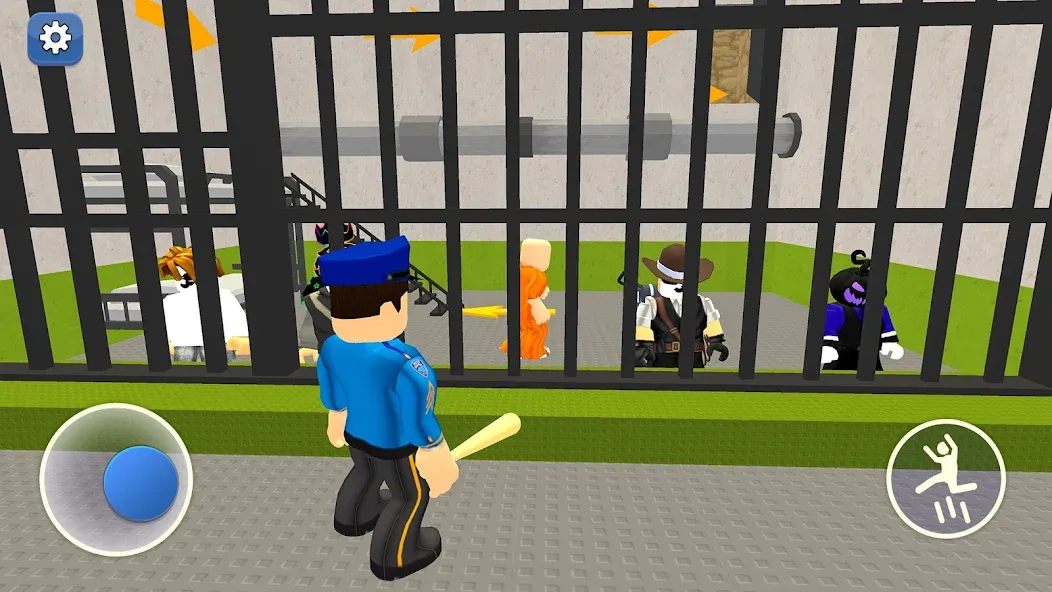 Obby Prison Escape Jump Run 3D screenshot 1