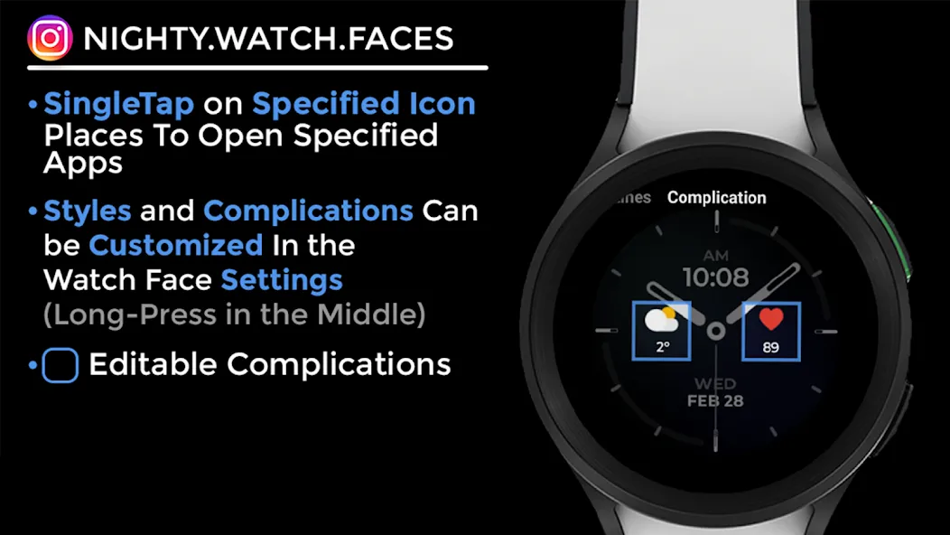 Night 48 - watch face screenshot 13